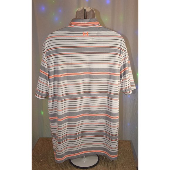 Under Armour Heatgear Loose Striped Polo size XL - Picture 4 of 9